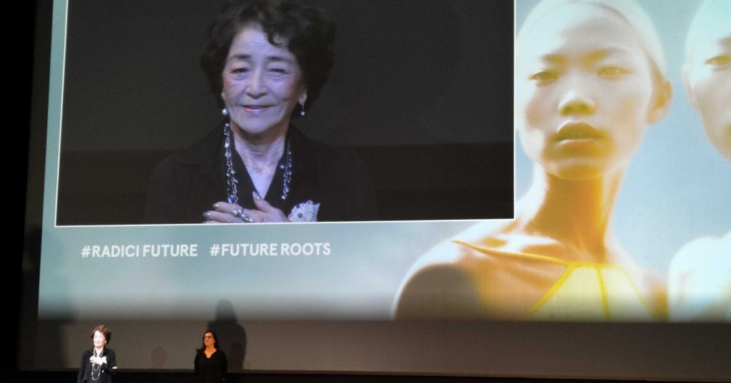 Japanese actress, Chieko Baisho (Plan 75), receiving lifetime achievement award