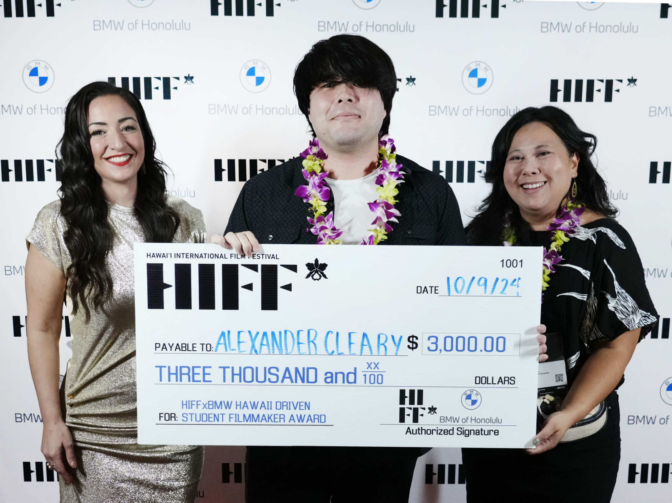 BMW STUDENT FILMMAKER AWARD ALEXANDER CLEARY